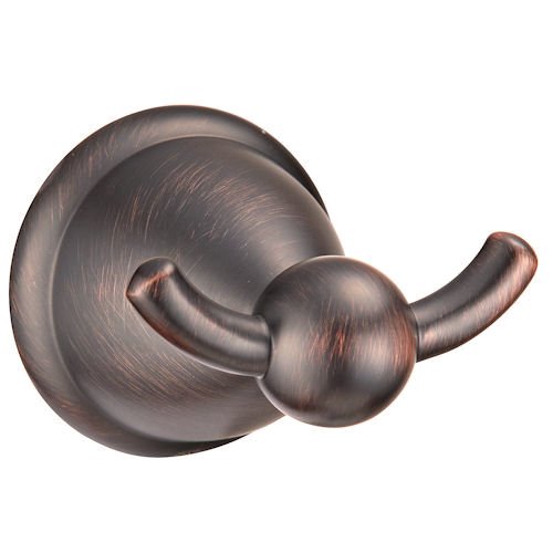 Designers Impressions Astor Series Oil Rubbed Bronze Double Robe Hook