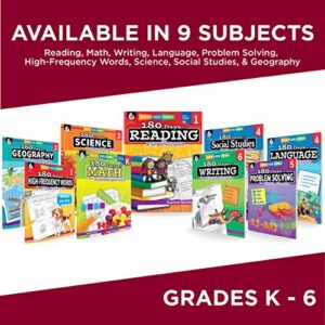 180 Days of Reading: Grade 1 - Daily Reading Workbook for Classroom and Home, Sight Word Comprehension and Phonics Practice, School Level Activities Created by Teachers to Master Challenging Concepts