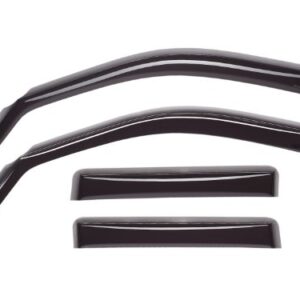 WeatherTech Custom Fit Front & Rear Side Window Deflectors for Cadillac Escalade ESV, Dark Smoke