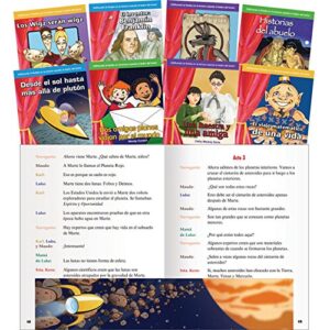 teacher created materials – reader’s theater (spanish) – 8 book set – grades 3-4 – guided reading level k – q