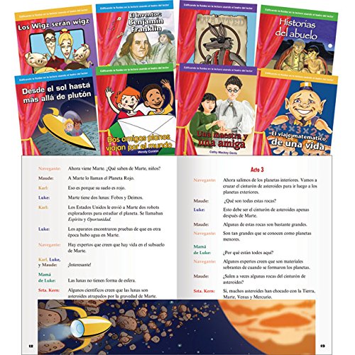 Teacher Created Materials - Reader's Theater (Spanish) - 8 Book Set - Grades 3-4 - Guided Reading Level K - Q