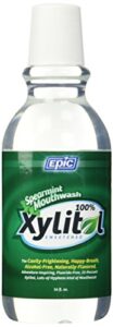epic xyitol spearmint flavored mouthwash, 16-ounce
