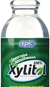 Epic Xyitol Spearmint Flavored Mouthwash, 16-Ounce