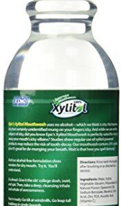 Epic Xyitol Spearmint Flavored Mouthwash, 16-Ounce