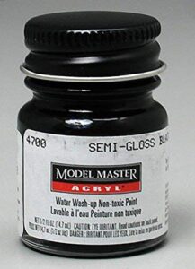 semi gloss black .5 oz acrylic paint model master