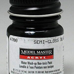 Semi Gloss Black .5 Oz Acrylic Paint Model Master