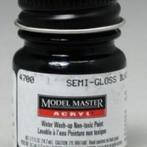 Semi Gloss Black .5 Oz Acrylic Paint Model Master