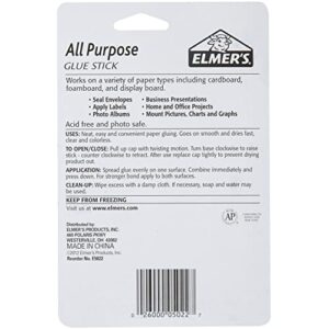 Elmer's All Purpose Glue Sticks, Washable, 22 Grams, 3 Count