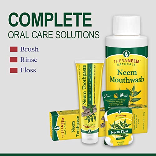 TheraNeem Neem Therape Toothpaste, Mint | Supports Healthy Teeth, Gums & a Fresh Mouth | No Fluoride & Vegan | 4.23 oz