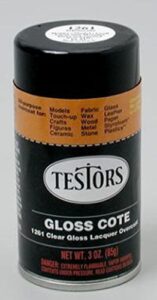 clear glosscote spray testors