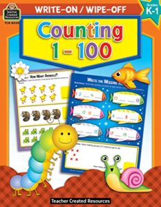 teacher created resources counting 1-100 write-on/wipe-off book