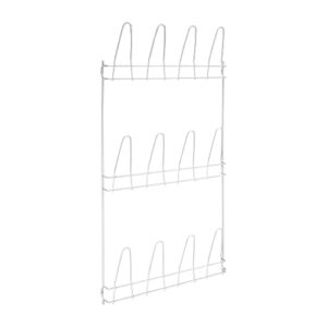 metaltex penny – 36611214080 – wall-mounted shoe rack – 6 pairs – metal – white – 40x6x77.5cm
