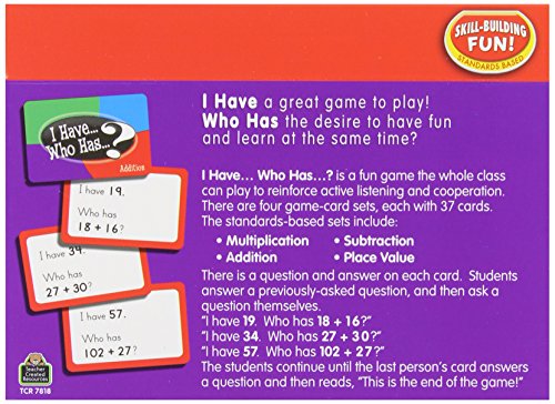 Teacher Created Resources I Have... Who Has...? Math Games Grade 2-3 (7818)