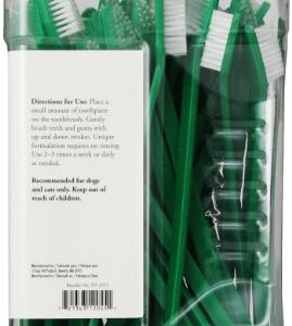 Top Performance ProDental Dual-End Toothbrushes — Convenient Toothbrushes for Cleaning Pets' Teeth, 50-Pack