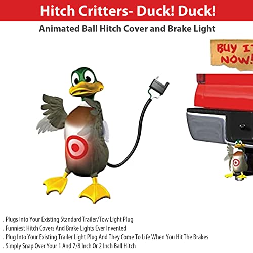 Hitch Critters Duck Animated Ball Hitch Cover and Brake Light