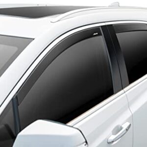 Auto Ventshade [AVS] Low Profile Ventvisor / Rain Guards | Smoke Color, 6 pc | 896005 | Fits 2008 - 2011 Subaru Impreza Hatchback (Includes WRX & STI)/Outback Sport Hatchback