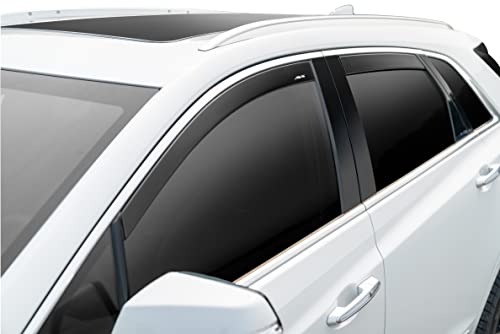 Auto Ventshade [AVS] Low Profile Ventvisor / Rain Guards | Smoke Color, 6 pc | 896005 | Fits 2008 - 2011 Subaru Impreza Hatchback (Includes WRX & STI)/Outback Sport Hatchback