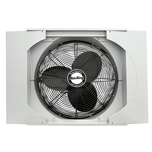 Air King 9166F 20" Whole House Window Fan , Gray