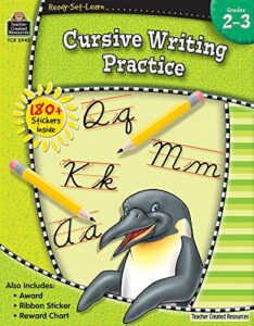ready•set•learn: cursive writing practice, grades 2–3 from teacher created resources