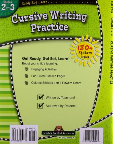 Ready•Set•Learn: Cursive Writing Practice, Grades 2–3 from Teacher Created Resources