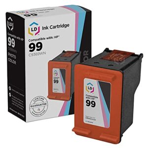 ld remanufactured ink cartridge replacement for hp 99 c9369wn (photo color)
