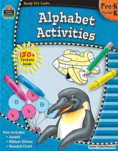 ready•set•learn: alphabet activities, grades prek–k from teacher created resources