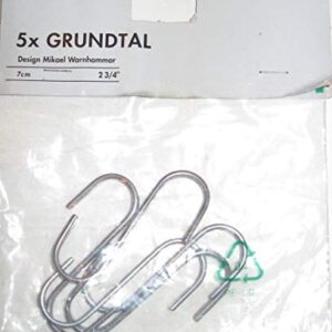 Ikea Grundtal 5 pc S Hook Hangers - 2.75"