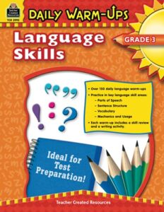 daily warm-ups: language skills grade 3: language skills grade 3