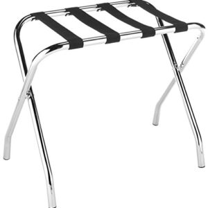 Whitmor Chrome Luggage Rack - Foldable - Commercial Quality