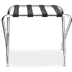 Whitmor Chrome Luggage Rack - Foldable - Commercial Quality