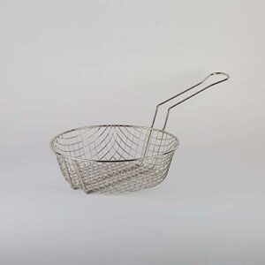 american metalcraft cbc10 culinary basket, coarse mesh, tinned steel, 10″ dia., 3″ h
