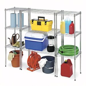 Whitmor Supreme Stacking Shelf and Organizer - Adjustable - Chrome