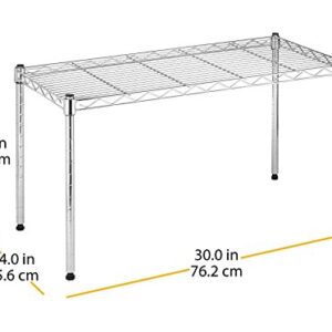 Whitmor Supreme Wide Stacking Shelf - Heavy Duty - Adjustable - Chrome