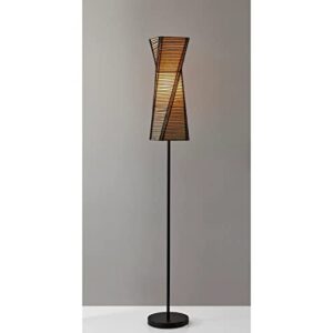 Adesso Home 4047-01 Transitional Floor Lamp from Stix Collection in Black Finish, 10.00 inches