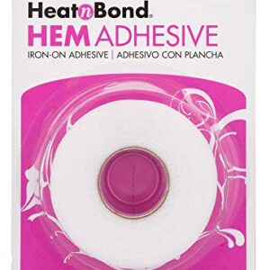 HeatnBond Hem Iron-On Adhesive, Super Weight, 3/4 Inch x 8 Yards, White