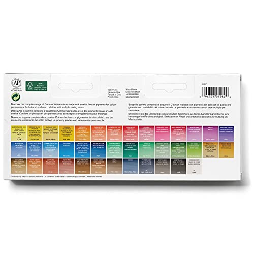 Winsor & Newton Cotman Watercolor Studio Set, 45 Half Pans