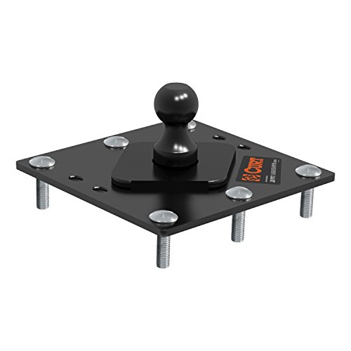 CURT 61100 Over-Bed Fixed Ball Gooseneck Hitch, 30,000 lbs, 2-5/16-Inch Ball , Black