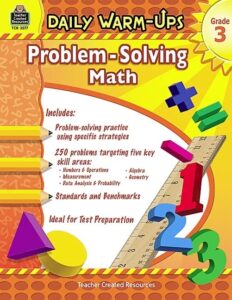 daily warm ups: word problems – book – grade 3