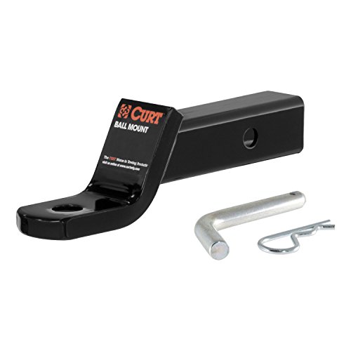 CURT 45032 Class 3 Trailer Hitch Ball Mount and Pin, Fits 2-Inch Receiver, 7,500 lbs, 1-Inch Hole, 2-In Drop, 3/4-Inch Rise