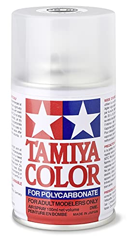 Tamiya America, Inc Polycarbonate PS-55 Flat Clear, Spray 100 ml, TAM86055