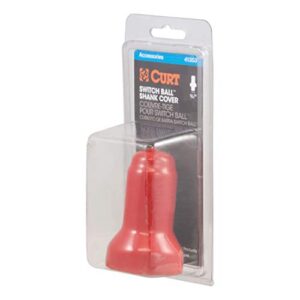 CURT 41355 Red Rubber Switch Ball Cover, Fits 1-1/8-Inch Neck, 1-In Threaded Shank