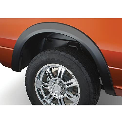 Bushwacker 50040-02 Black OE-Style Smooth Finish Rear Fender Flares for 2009-2018 Dodge Ram 1500; 2010-2018 Ram 2500, 3500 (Excludes R/T & Rebel); 2019-2021 Ram 1500 Classic (Excludes Rebel Models)