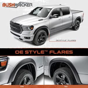 Bushwacker 50040-02 Black OE-Style Smooth Finish Rear Fender Flares for 2009-2018 Dodge Ram 1500; 2010-2018 Ram 2500, 3500 (Excludes R/T & Rebel); 2019-2021 Ram 1500 Classic (Excludes Rebel Models)