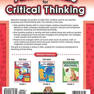 Analogies for Critical Thinking, Grades 1–2 from Teacher Created Resources