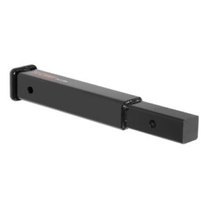 CURT 45795 14-Inch Long Trailer Hitch Extension for 2-Inch Receiver, 3,500 lbs, Gloss Black Powder Coat