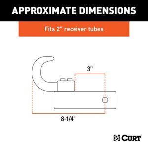 CURT 45825 Tow Hook Trailer Hitch Ball Mount, Fits 2-Inch Receiver