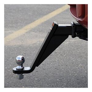 CURT 45297 Chrome Class 3 Trailer Hitch Ball Mount, Fits 2-Inch Receiver, 7,500 lbs, 1-Inch Hole, 6-Inch Drop