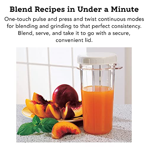 Tribest PB-250 Kitchen Grinder & Personal Blender for Shakes and Smoothies with BPA-Free Portable Blender Cups, White