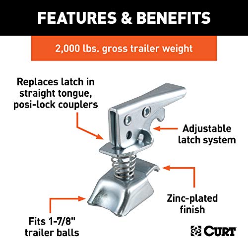 CURT 25094 Posi-Lock Coupler Replacement Latch for 1-7/8-Inch Trailer Hitch Ball