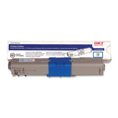 OKI Data 44469703 C330/530/MC361/MC561 Toner Cartridge, Type C17 (3k), Cyan